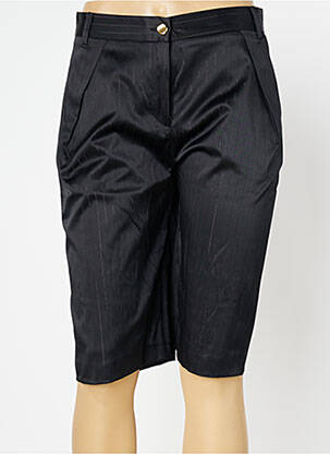 Bermuda taille haute taille haute noir FRACOMINA femme