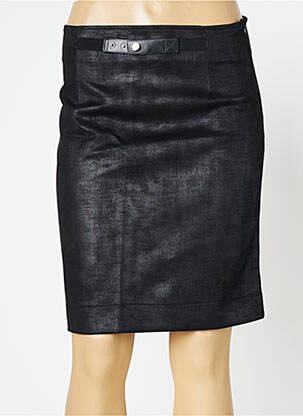 Jupe mi-longue taille à pinces noir LO! LES FILLES femme