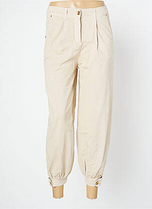 Pantalon 7/8 beige FRACOMINA pour femme