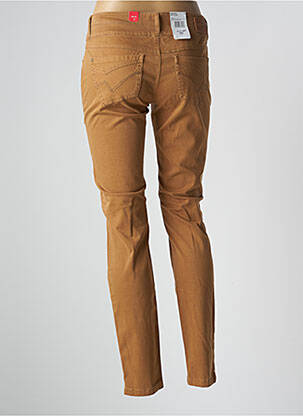Pantalon slim stretch taille normale marron TIMEZONE femme