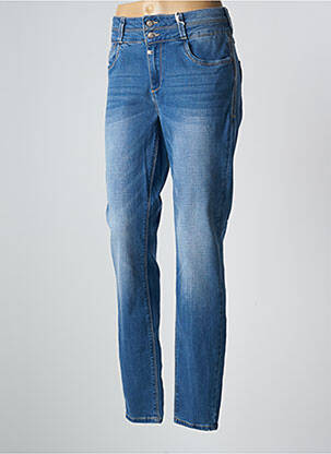 Jeans coupe slim stretch taille normale bleu TIMEZONE femme