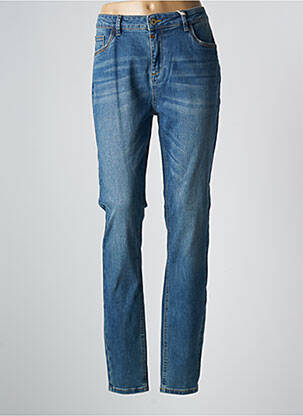 Jeans coupe slim stretch taille normale bleu TIMEZONE femme