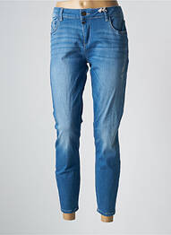 Jean coupe mom stretch taille normale bleu TIMEZONE femme