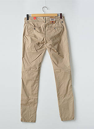 Pantalon chino tissage popeline taille normale beige TIMEZONE femme