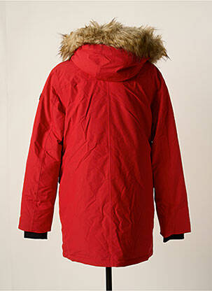 Parka manches longues a capuche rouge CMP homme