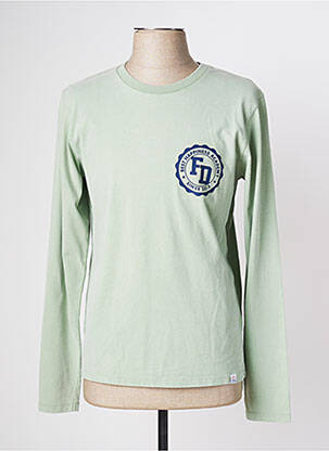 T-shirt coupe cintrée manches longues vert FRENCH DISORDER homme