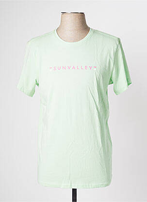 T-shirt vert SUN VALLEY pour homme