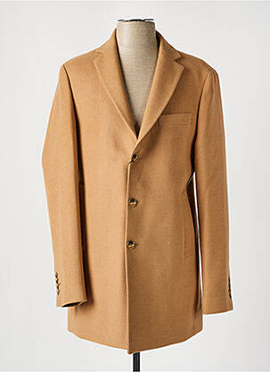 Manteau long beige BENSON & CHERRY pour homme