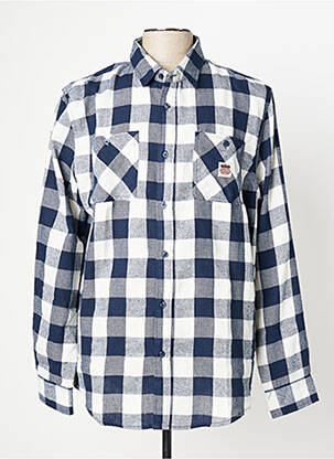 Chemise manches longues bleu VON DUTCH pour homme