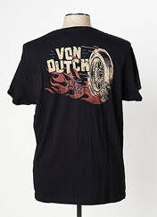 T-shirt noir VON DUTCH pour homme seconde vue