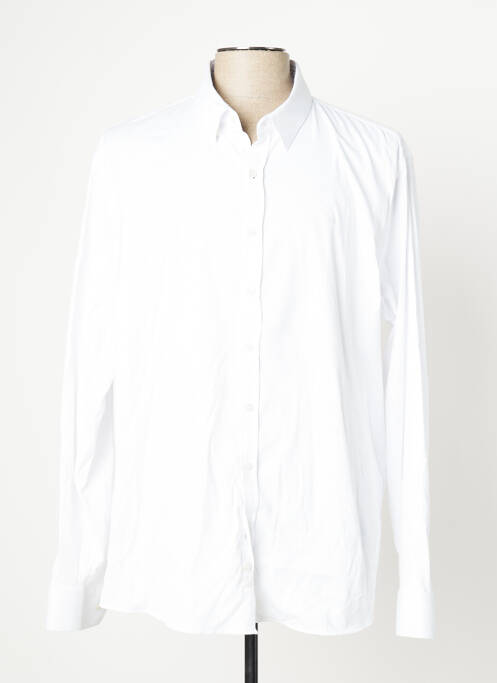 Chemise manches longues blanc BENSON & CHERRY pour homme