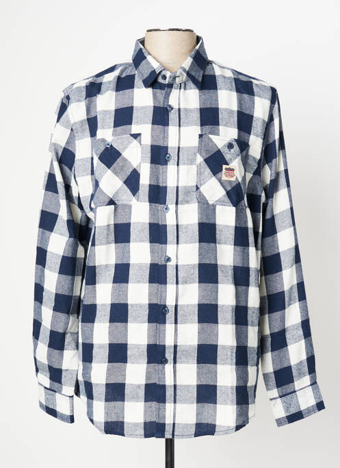 Chemise manches longues bleu VON DUTCH pour homme