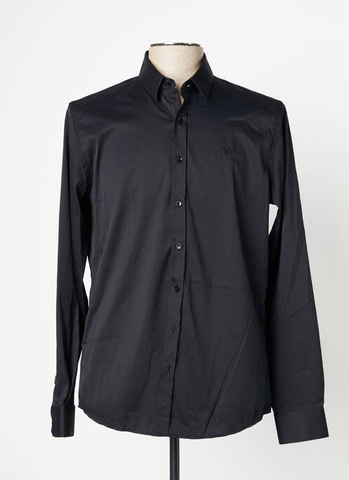 Chemise manches longues noir BENSON & CHERRY pour homme