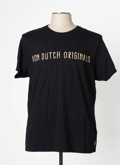 T-shirt noir VON DUTCH pour homme