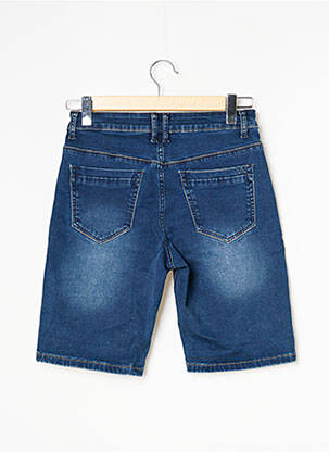 Bermuda coupe droite bleu WAXX femme