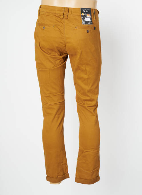 Pantalon slim marron BENSON & CHERRY pour homme