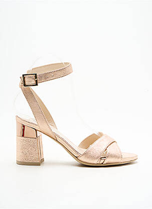 Sandales/nu pieds matière lisse talon de 4 à 6cm rose NERO GIARDINI femme