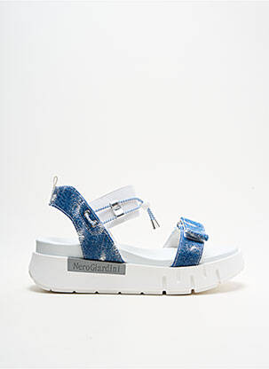Sandales/Nu pieds bleu NERO GIARDINI pour femme