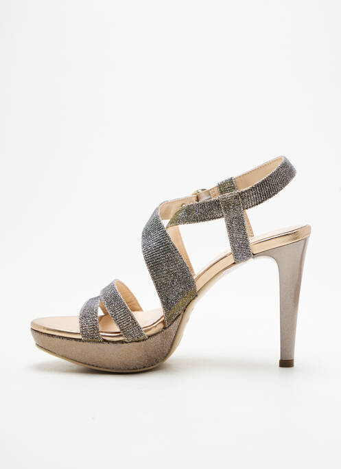 Sandales/Nu pieds argent NERO GIARDINI femme