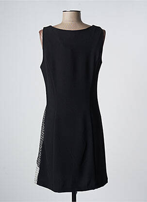 Robe mi-longue imprimé fantaisie sans manche noir ME-PARIS femme