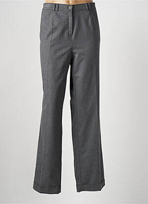 Pantalon droit stretch taille normale gris FRANK WALDER femme