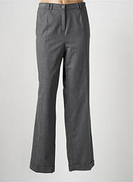 Pantalon droit stretch taille normale gris FRANK WALDER femme