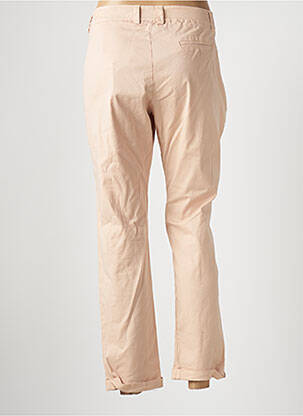 Pantalon 7/8 taille à pinces taille basse rose POUSSIERE D'ETOLE femme