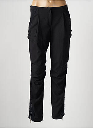 Pantalon slim stretch taille normale noir DOUBLE JEU femme