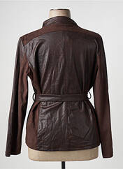 Veste simili cuir marron FRED SABATIER pour femme seconde vue