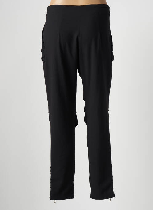 Pantalon slim stretch taille normale noir DOUBLE JEU femme