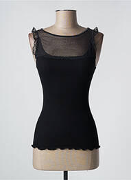 Top stretch sans manche noir ARTIMAGLIA femme