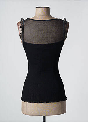 Top stretch sans manche noir ARTIMAGLIA femme