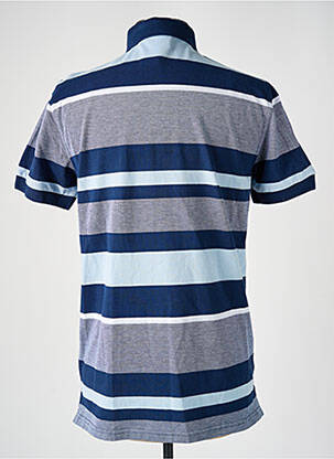 Polo stretch manches courtes bleu DAMART homme