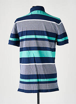 Polo stretch manches courtes bleu DAMART homme