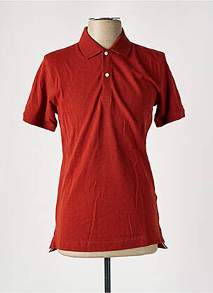 Polo stretch manches courtes orange DAN JOHN homme
