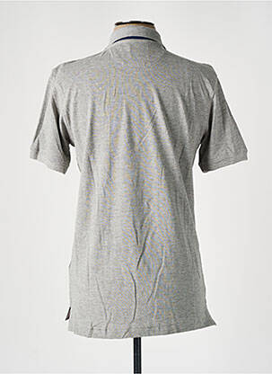 Polo tissage chiné manches courtes gris DAN JOHN homme
