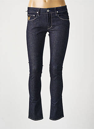 Jeans skinny tissage brut taille basse bleu APRIL 77 femme
