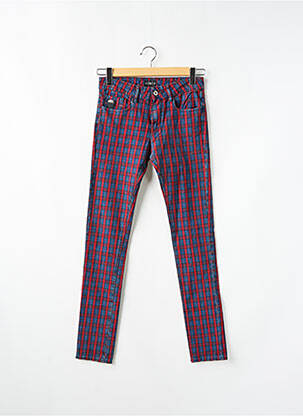 Jeans coupe slim taille basse taille basse rouge APRIL 77 femme