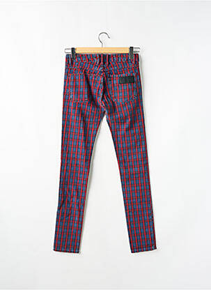 Jeans coupe slim stretch taille basse rouge APRIL 77 femme