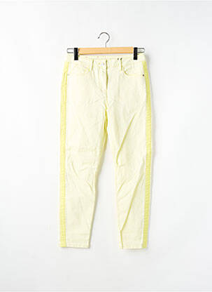 Jeans coupe slim stretch taille normale jaune SANDWICH femme