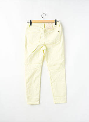 Jeans coupe slim stretch taille normale jaune SANDWICH femme