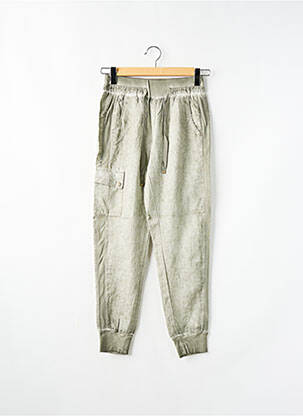 Pantalon cargo resserrée sur le bas taille normale vert SANDWICH femme