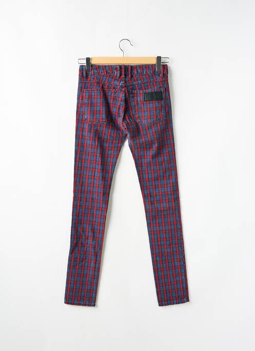 Jeans coupe slim stretch taille basse rouge APRIL 77 femme