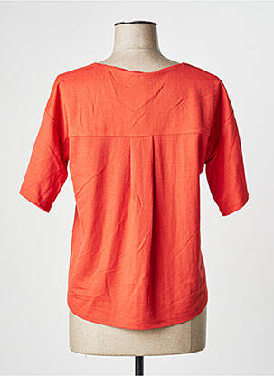 T-shirt coupe droite manches courtes orange WNT COLLECTION femme