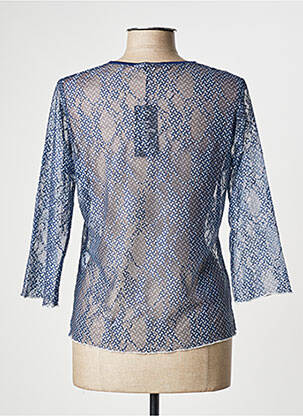 Gilet manches longues manches 3/4 bleu TELMAIL femme