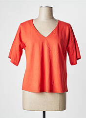 T-shirt orange WNT COLLECTION pour femme seconde vue