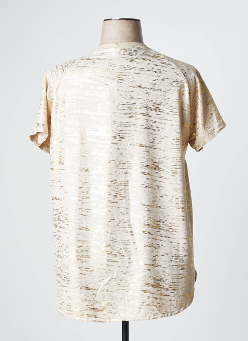 T-shirt beige CARLA GIANNINI femme