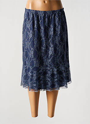Jupe mi-longue taille normale bleu TELMAIL femme