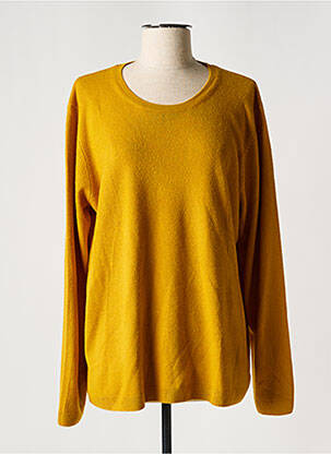 Pull jaune CASHMERE FEELING pour femme