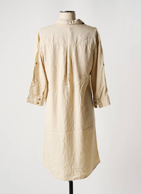 Robe mi-longue beige KANOPE femme